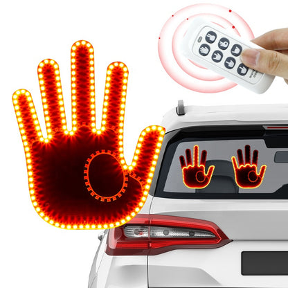 LED Middle Finger Car Light