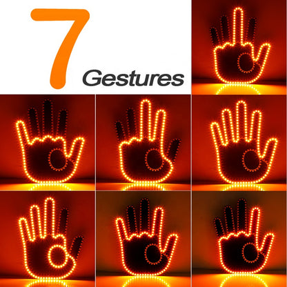 LED Middle Finger Car Light