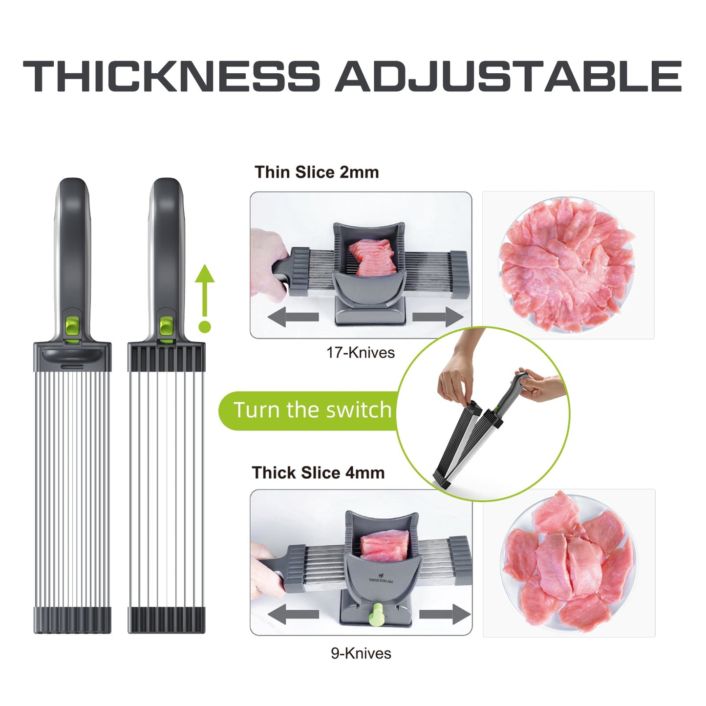 Meat Slicer Kitchen Knife Set for Slicing Shredding